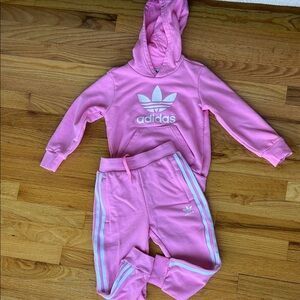 Adidas Kids Pink Sweatpants & Joggers Set